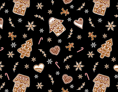 Gingerbread surface pattern