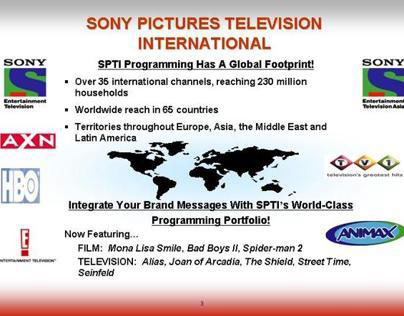 Designed & produced Sony Networks slide presentation.