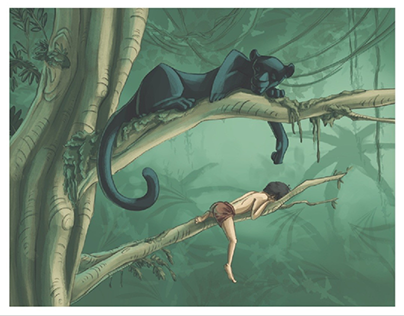 Bagheera e Mowgli - Il libro della Giungla