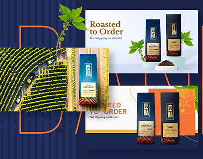 Web Banner Ads Design For Coffee Company