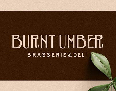 Burnt Umber Brasserie Logo Design