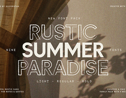 Rustic Summer Paradise Font Family