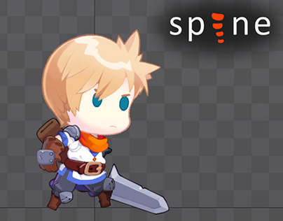 2D Spine animation - knight