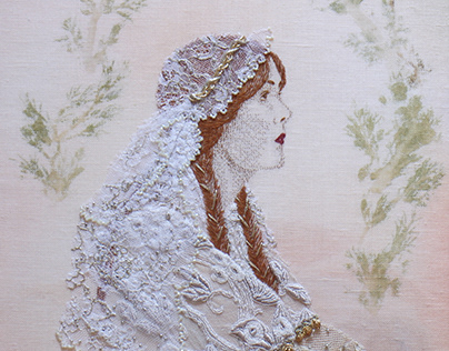 Hand Embroidery / Vintage Bride
