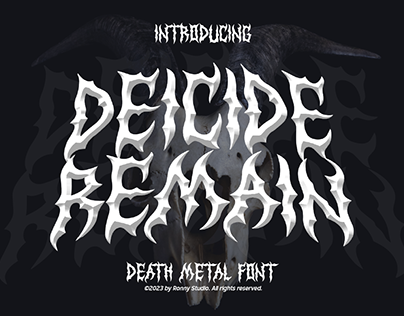 Deicide Remain - Death Metal Font