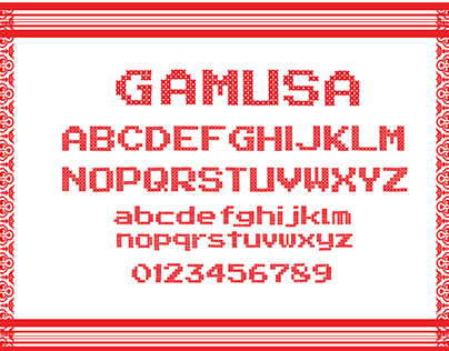 Typeface Development Inspired From Gamusa