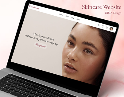 Ecommerce web UIdesign (Flawlesse Skincare website)