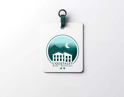Création de logo pour un hôtel-restaurant des Pyrénées
