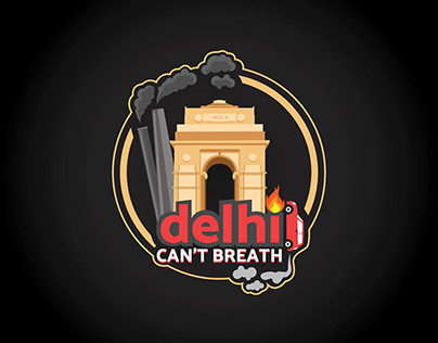 Delhi Can't Breathe Illustration