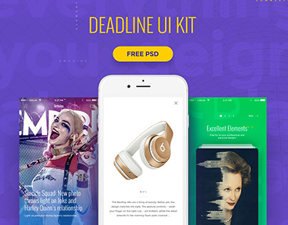 Deadline UI Kit | Free PSD