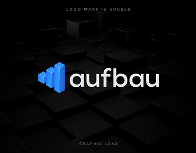 Aufbau 3d modern logo design