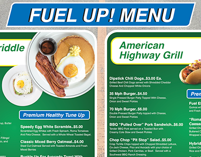 Fuel Up! Convenience store menus