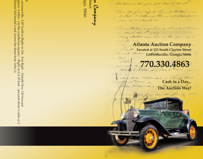 Tri-Fold Brochure for Atlanta Auction Company