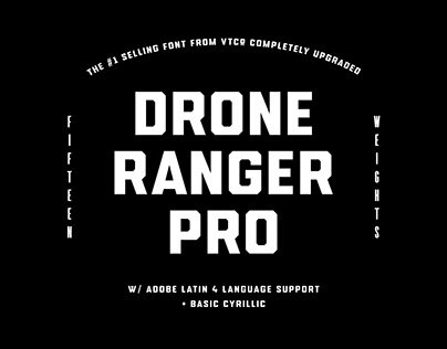Drone Ranger PRO Font Family 2018