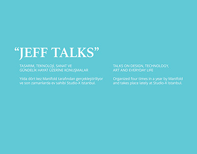 "Jeff Talks" Poster Design / School Project