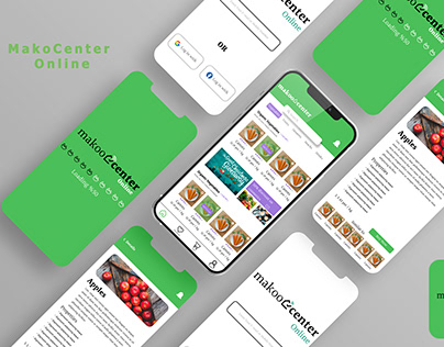 MakooCenter Online Mobile Application Design