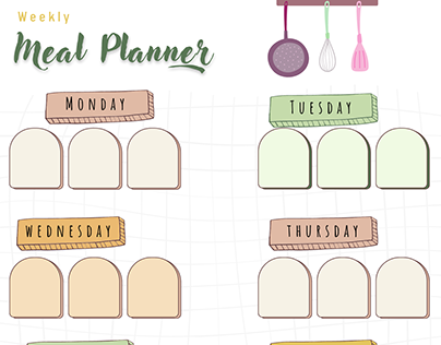 Project thumbnail - Weekly meal planner