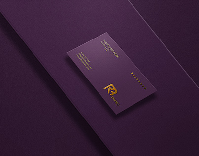 Luxury Dark Business Card Mockup With UV Effect