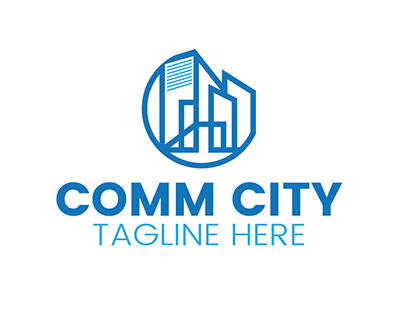 Real Estate City Logo Design Template