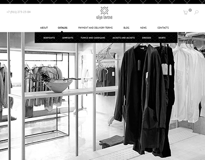 WEB DESIGN for e-commerce clothes store
