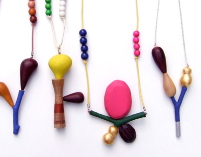 wood necklaces