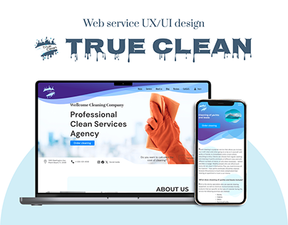 Web service True clean UX/UI