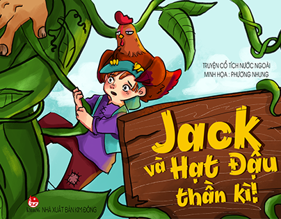 Children illustration : Jack And the bean stalk