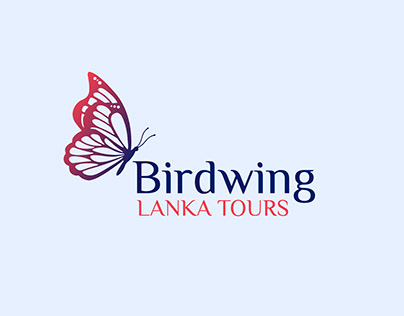 Birdwing Lanka Tours Travel Web-site Logo Design