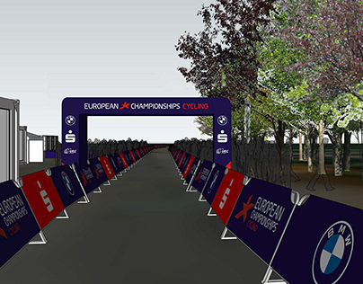 3D Modell for Road Cycling at Munich 2022