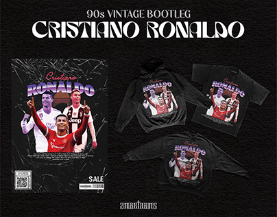 Cristiano Ronaldo - 90s Vintage Retro Bootleg Designs