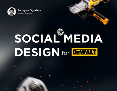 Social media design for dewalt