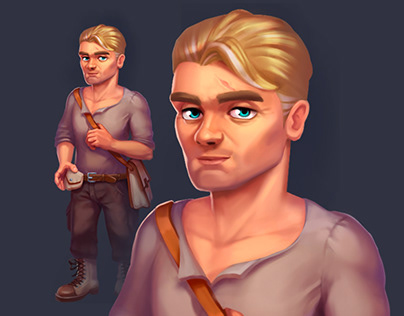 Concept character "Treasure hunter"