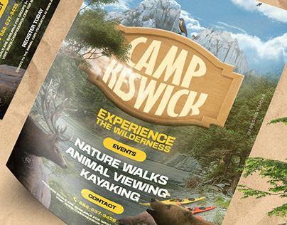 Camp Keswick: Flyer Poster + Visual Identity