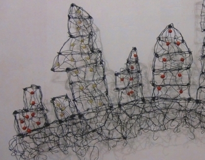 City Roots - wire sculpture