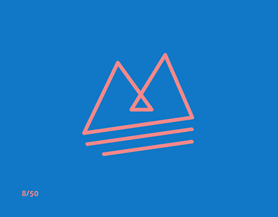 Daily Logo 8/50 - Ski Mountain