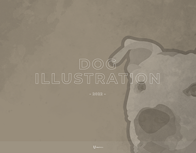 Dog illustration - animal portrait