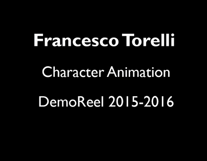 Animation DemoReel 2015/2016