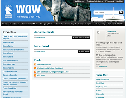 Whitehorse City Council websites redesign