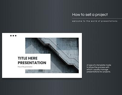 How to sell a project