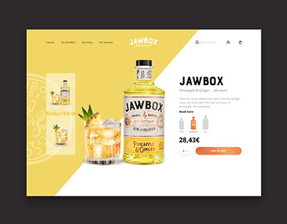JAWBOX Gin Product Pages