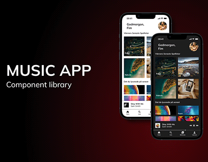 Musik app - Component library