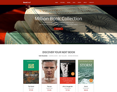 BookShelf Landing Page