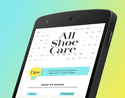 MYNTRA PROJECT : SHOE CARE PAGE