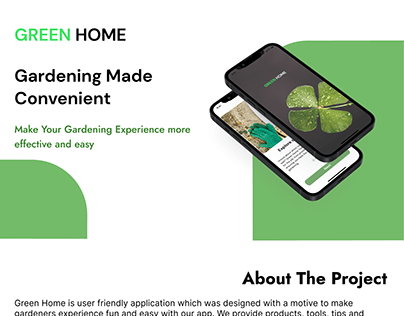 iOS UI Presentation- GREEN HOME (Gardening App)
