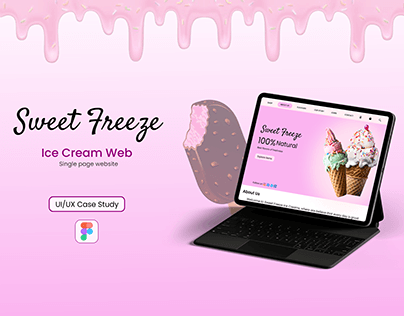 Ice Cream Website Landing Pge