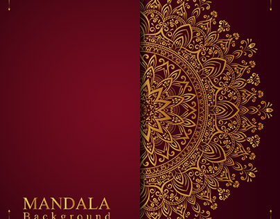Gold Luxury mandala background