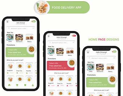 Food Delivering App Designs