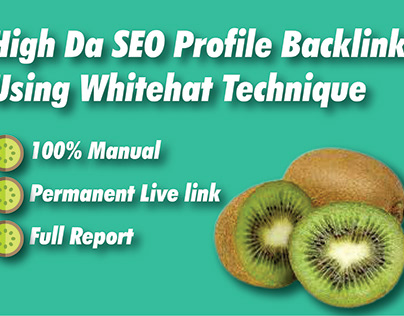 manually create high da SEO profile backlinks