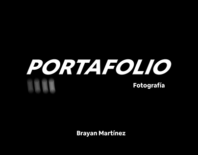 PORTAFOLIO FOTOGRAFÍA