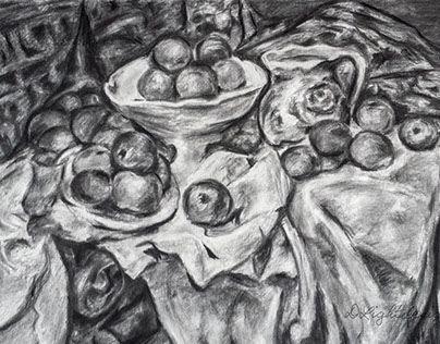 Copying Old Master Paul Cezanne Still Life